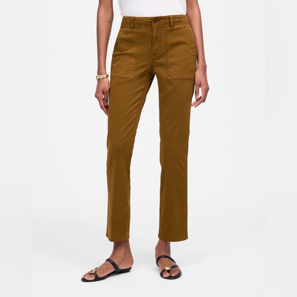 Madewell The Slim Straight Utility Pant in Garment Dye Womens Size 29